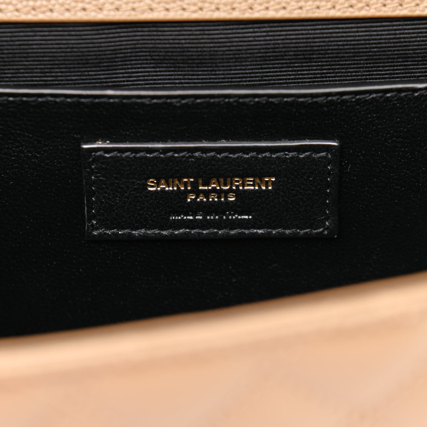 Saint Laurent Grain De Poudre Textured Mixed Matelasse Medium Triquilt Monogram Satchel Dark Latte 6 of 11