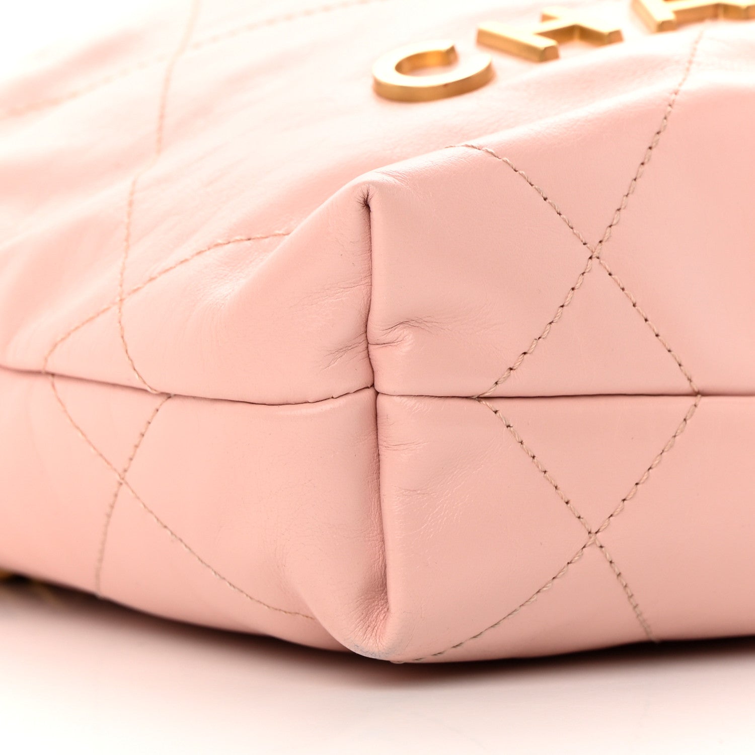 Chanel Shiny Calfskin Quilted Mini Chanel 22 Rose Clair 9 of 12