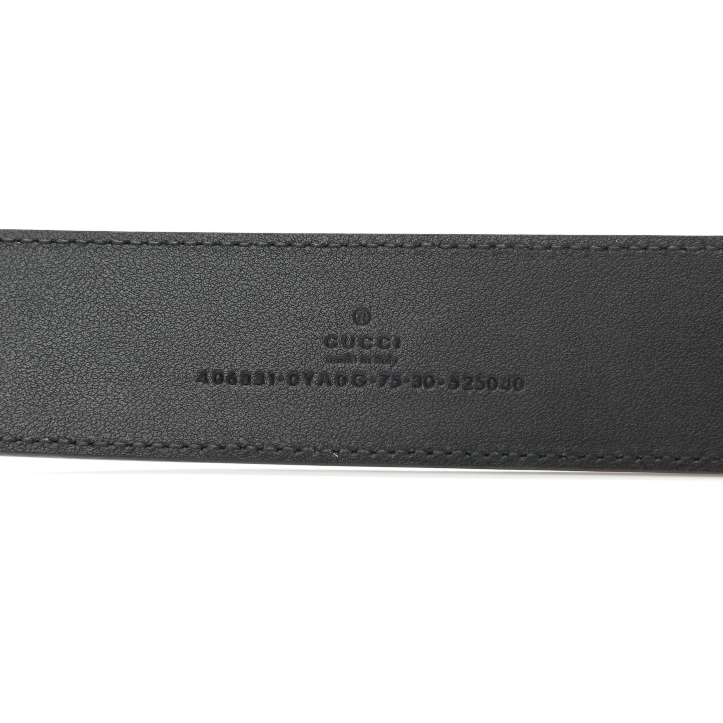 Plutone Calfskin Double G 40mm Belt 75 30 Black