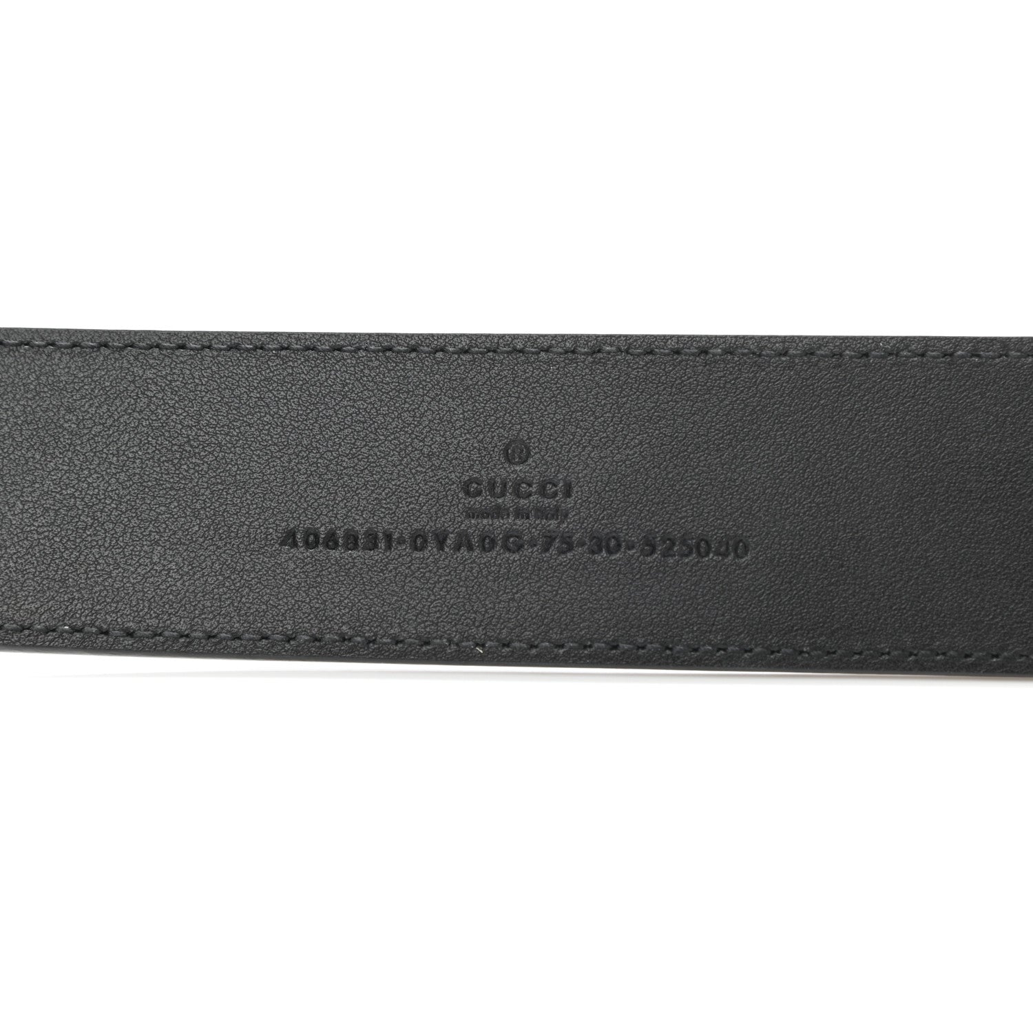 Gucci Plutone Calfskin Double G 40mm Belt 75 30 Black 3 of 8