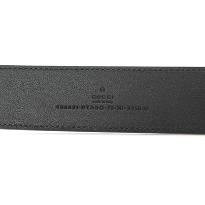 Gucci Plutone Calfskin Double G 40mm Belt 75 30 Black 3 of 8