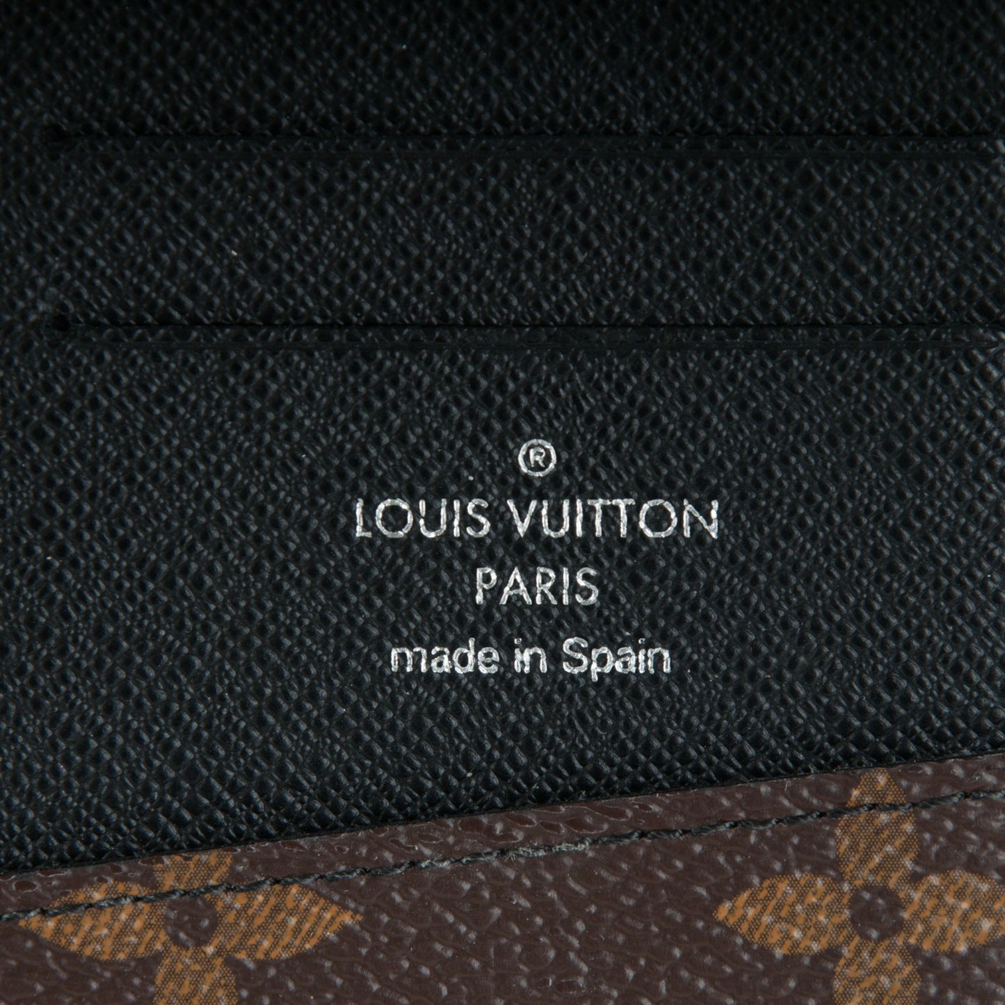 Monogram Macassar Vertical Zippy Wallet