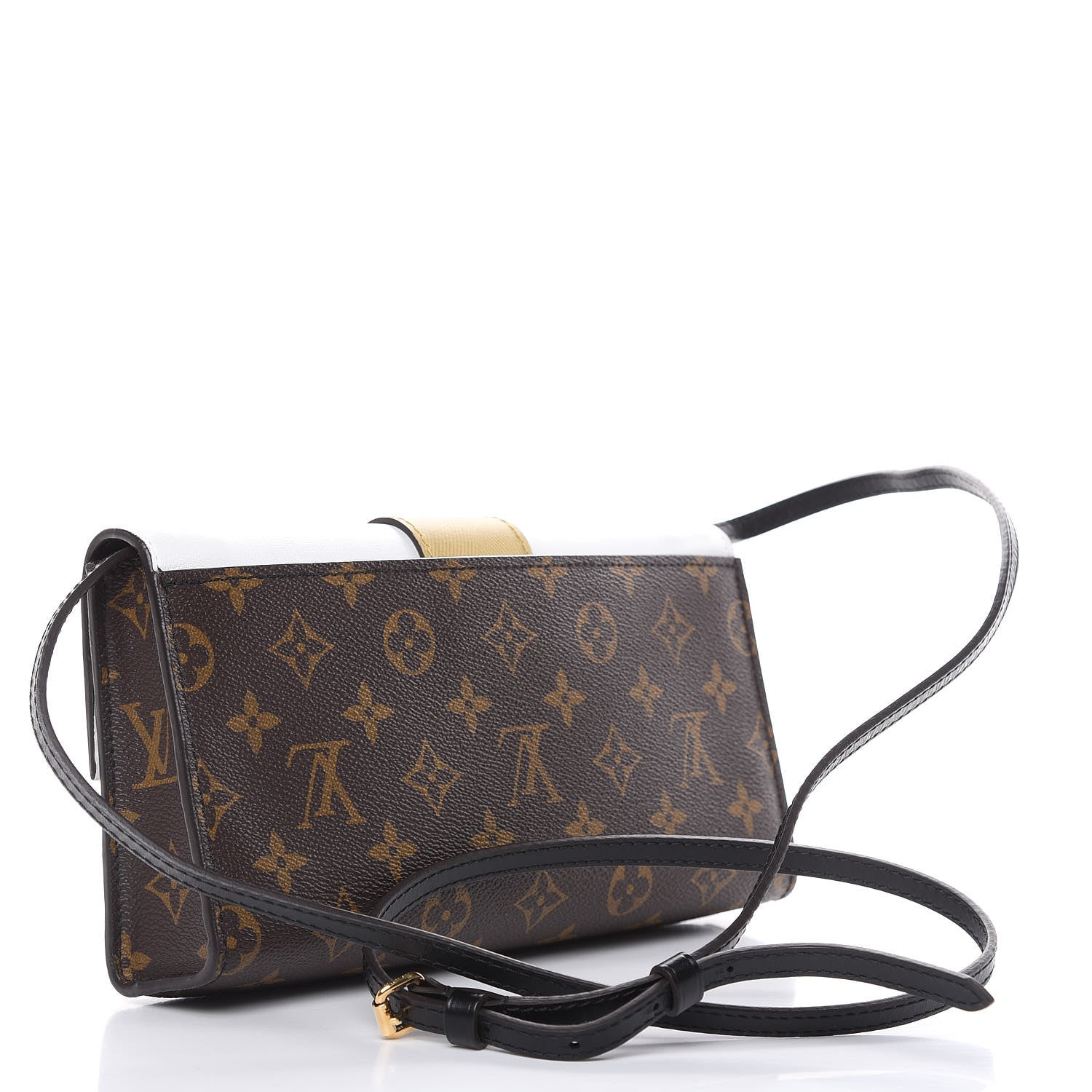 Louis Vuitton Calfskin Monogram Column Clutch 3 of 10