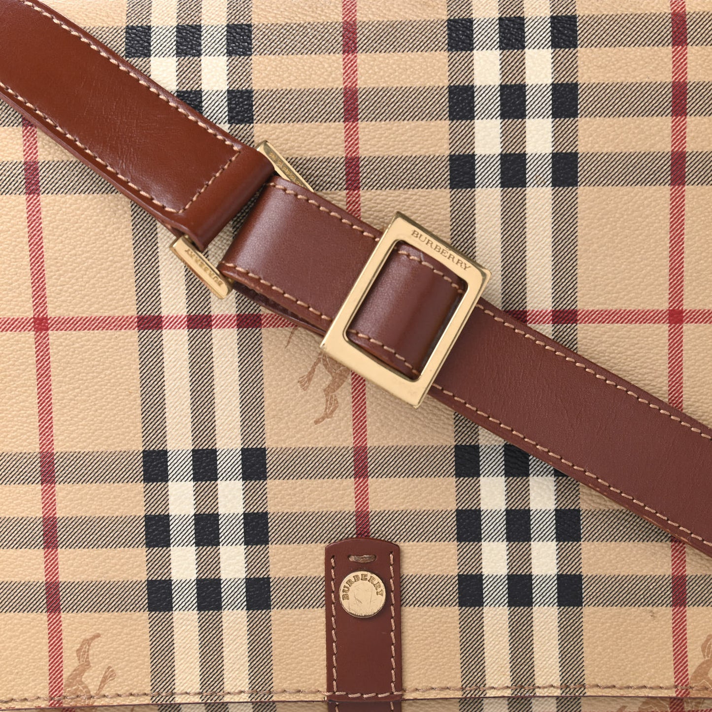 Haymarket Check Crossbody Bag Brown