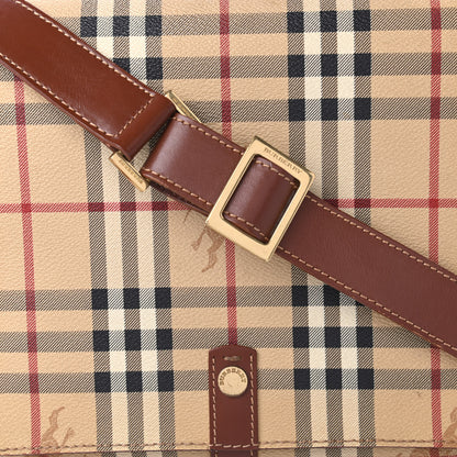 Burberry Haymarket Check Crossbody Bag Brown 10 of 10