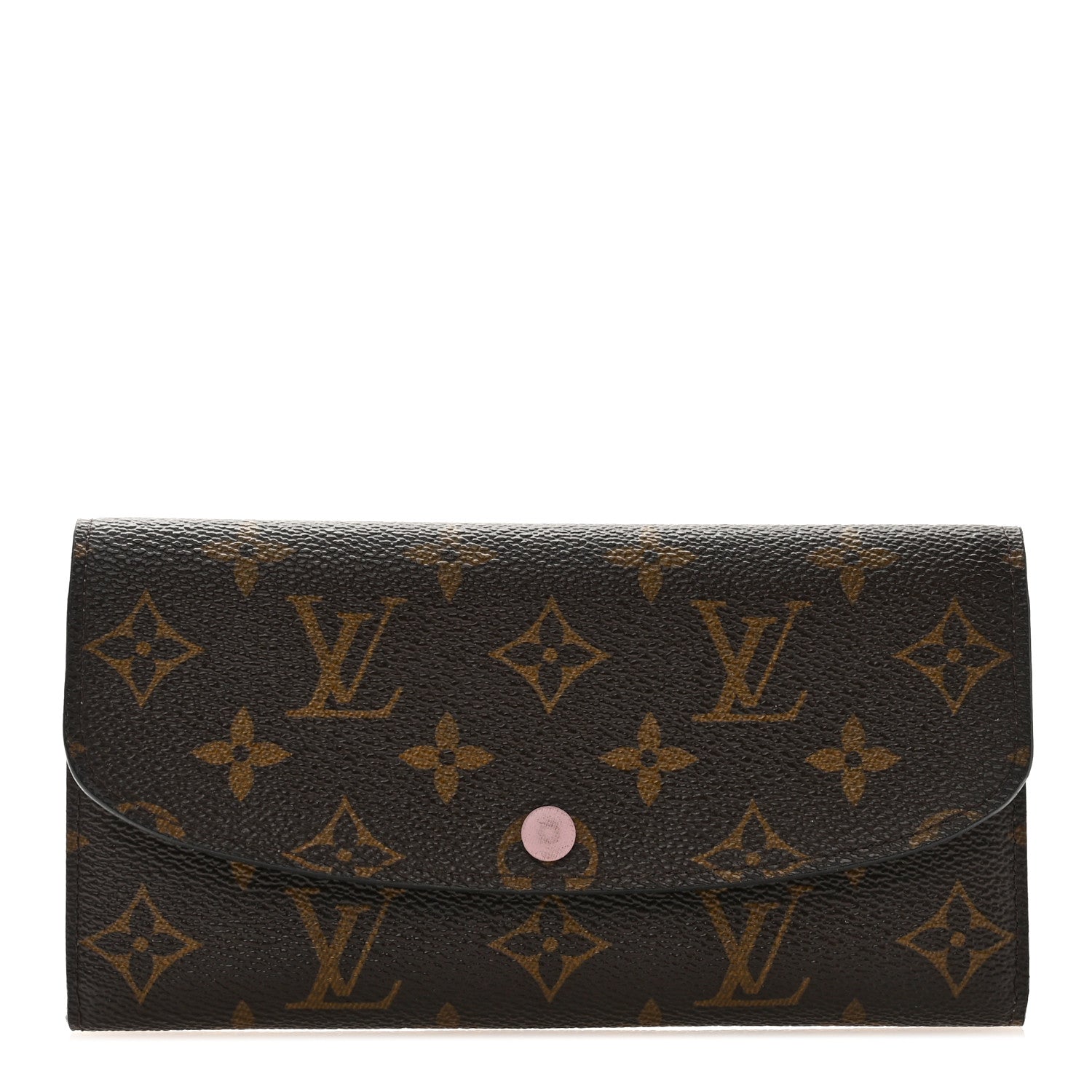 Louis Vuitton Monogram Emilie Wallet Rose Ballerine 1 of 9