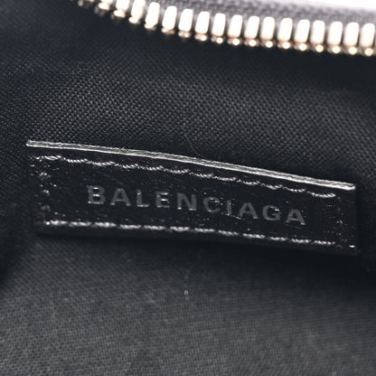 Balenciaga Metallic Calfskin Crocodile Embossed Crystal Le Cagole Shoulder Bag XS Gunmetal 7 of 11