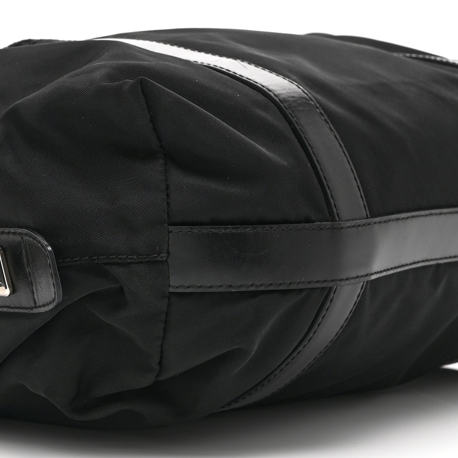 Prada Tessuto Nylon Saffiano Tote Black 9 of 10