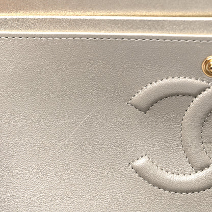 Chanel Metallic Lambskin Quilted Medium Double Flap Gold 10 of 11
