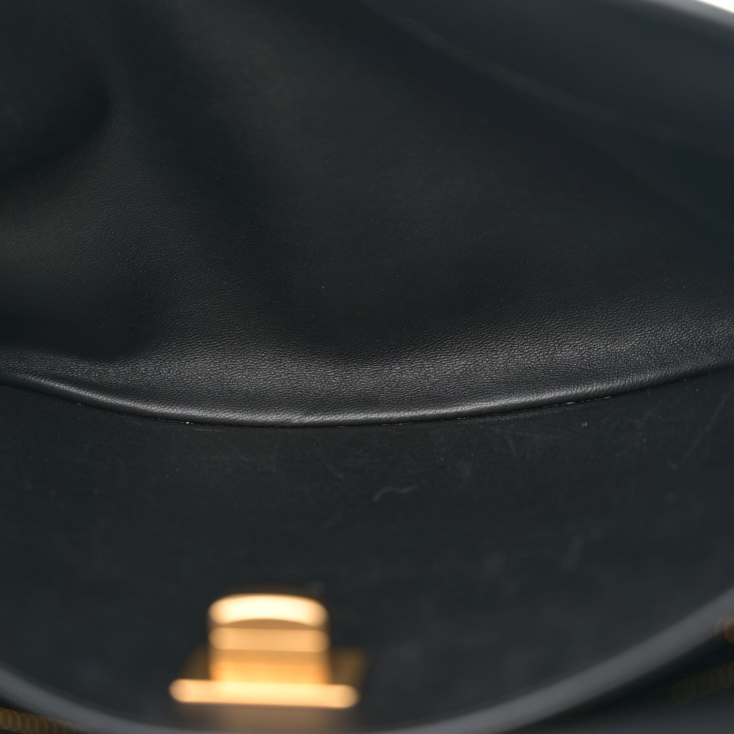 Natural Smooth Calfskin Small Rodeo Top Handle Handbag Black