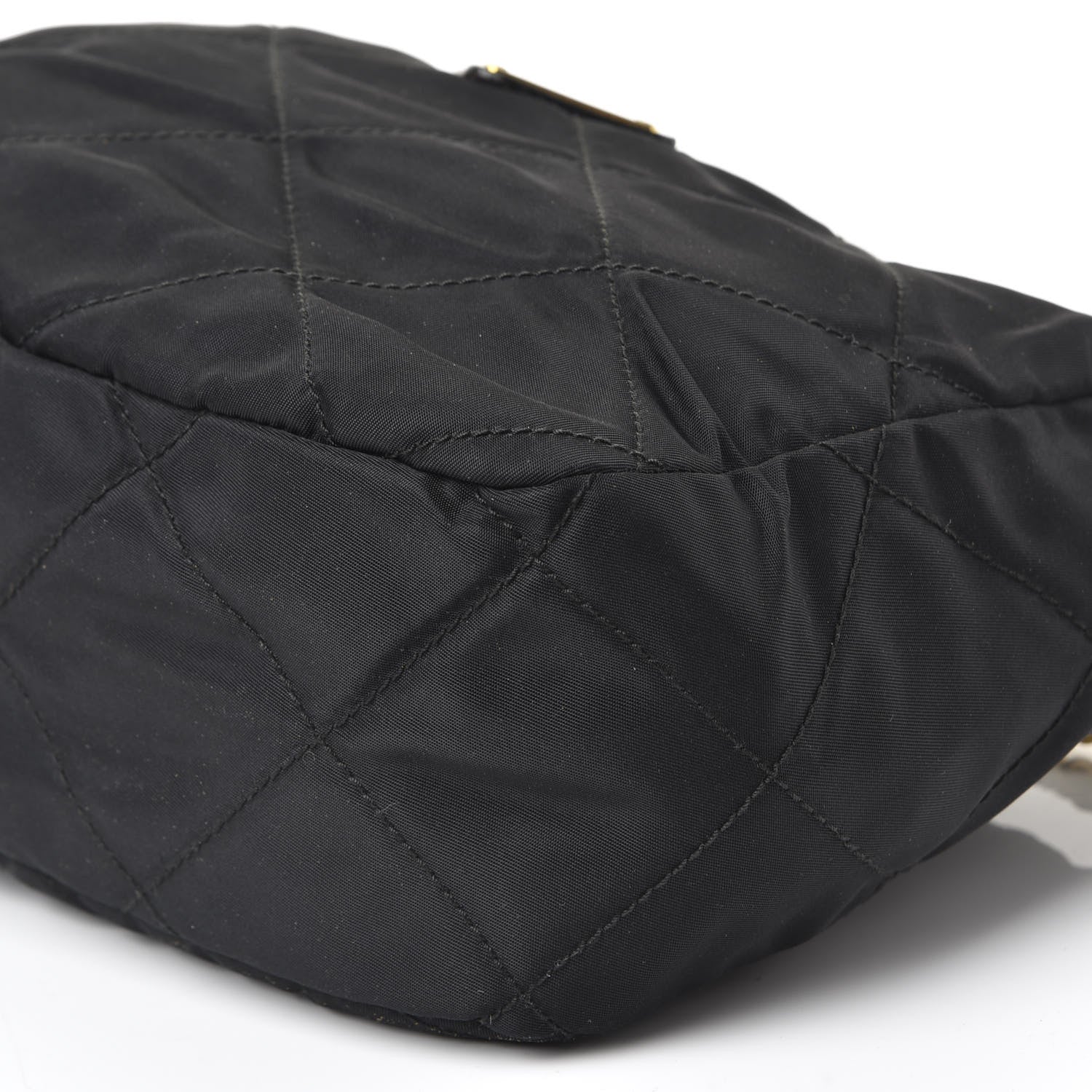 Prada Nylon Tessuto Impuntu Quilted Crossbody Bag Black 6 of 9