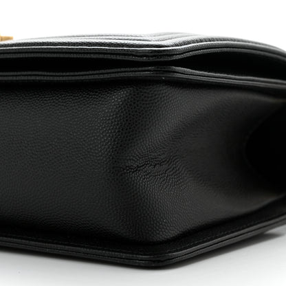 Chanel Caviar Quilted Medium Boy Flap Black 10 of 11