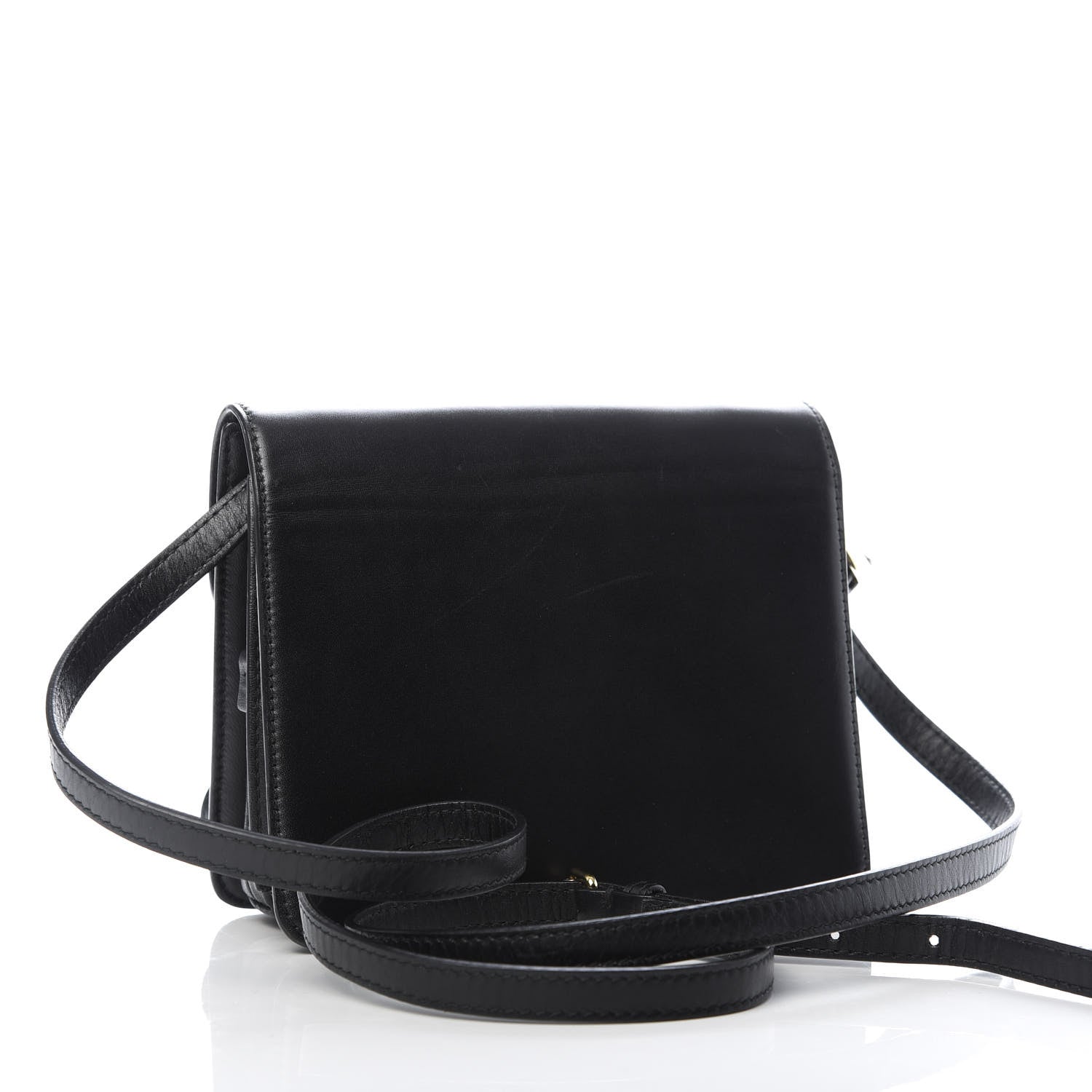 Balenciaga Calfskin Lock Shoulder Bag Black 3 of 8