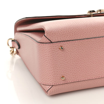 Gucci Dollar Calfskin Medium Interlocking G Top Handle Shoulder Bag Soft Pink 7 of 8
