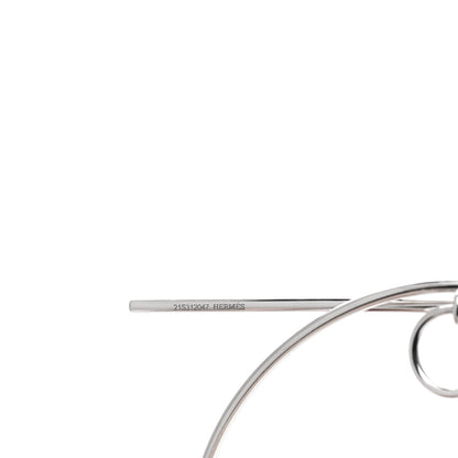 Hermes Sterling Silver TGM Loop Earrings 4 of 7