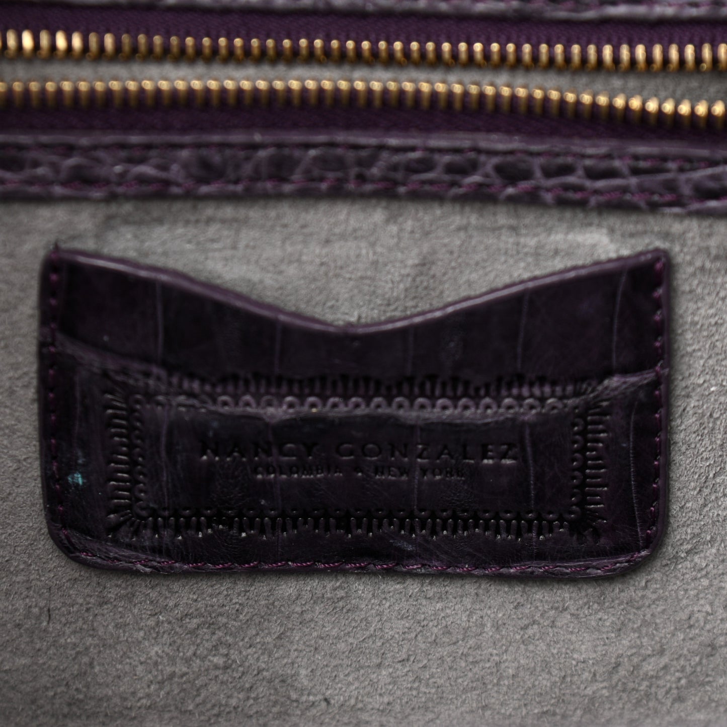 Crocodile Slim Frame Chain Clutch Degrade