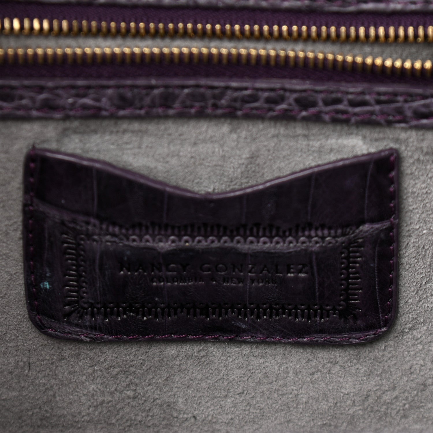 Nancy Gonzalez Crocodile Slim Frame Chain Clutch Degrade 6 of 9