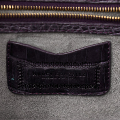 Nancy Gonzalez Crocodile Slim Frame Chain Clutch Degrade 6 of 9