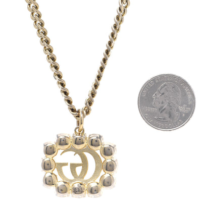 Gucci Pearl Marmont Necklace Aged Gold Cream 3 of 5