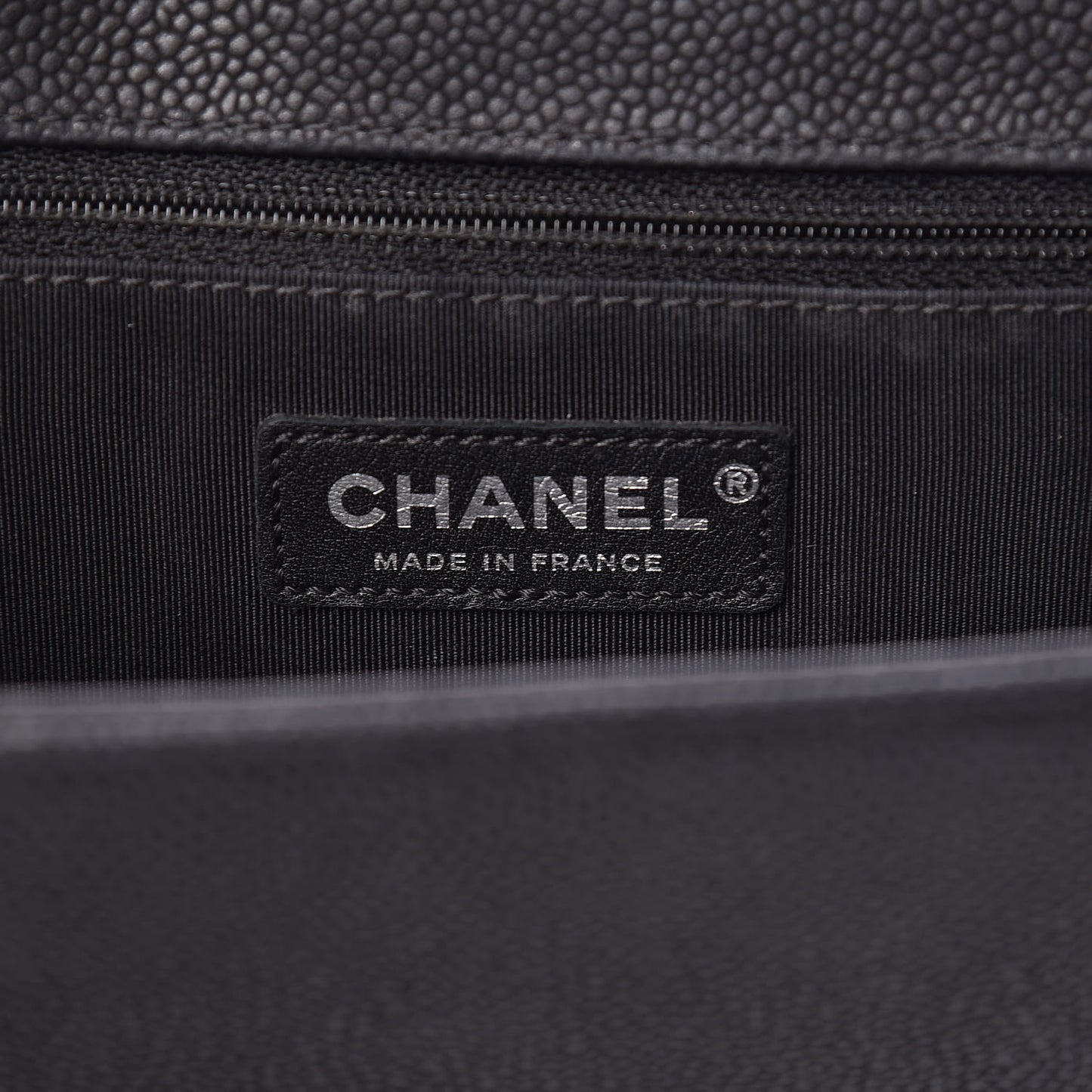 Caviar Quilted Large Boy Flap Black