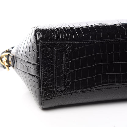Givenchy Calfskin Crocodile Embossed Mini Antigona Black 8 of 11