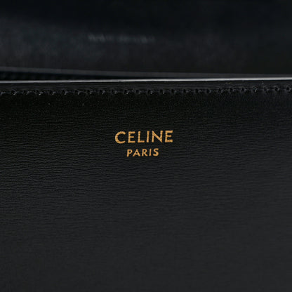 Celine Shiny Calfskin Triomphe Margo Wallet on Chain Black 6 of 10