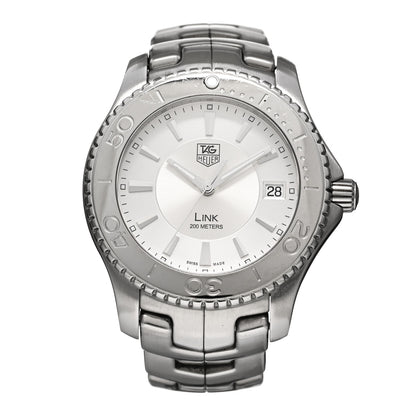 Tag Heuer Stainless Steel 39mm Link Quartz Watch Silver WJ111-0 1 of 5