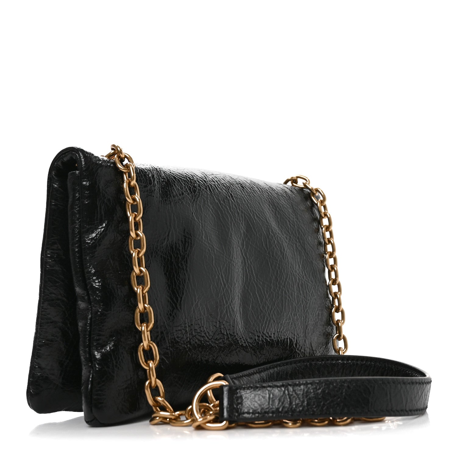 Balenciaga Arena Calfskin Puffy Monaco Chain Shoulder Bag  Black 3 of 10