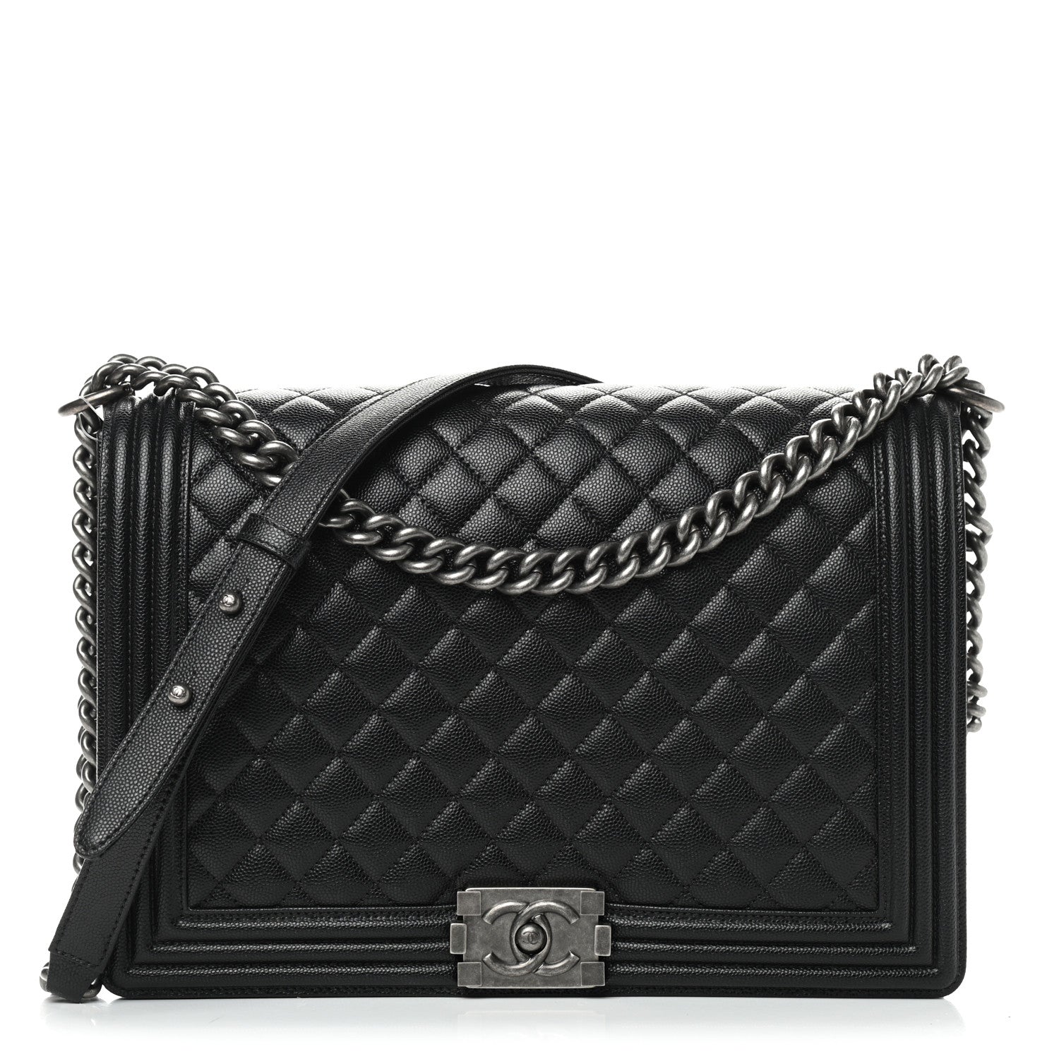 Chanel Caviar Quilted Large Boy Flap Black 1 of 9