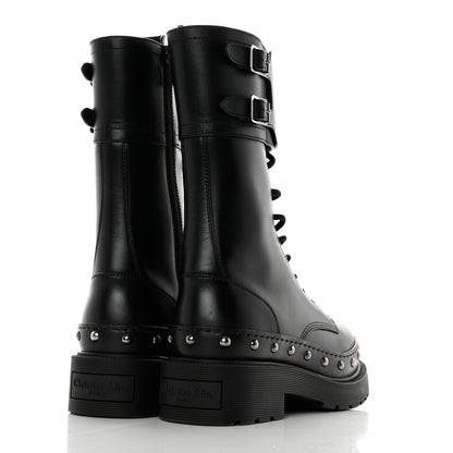 Christian Dior Calfskin Diorquake 25mm Combat Boots 36.5 Black 4 of 8