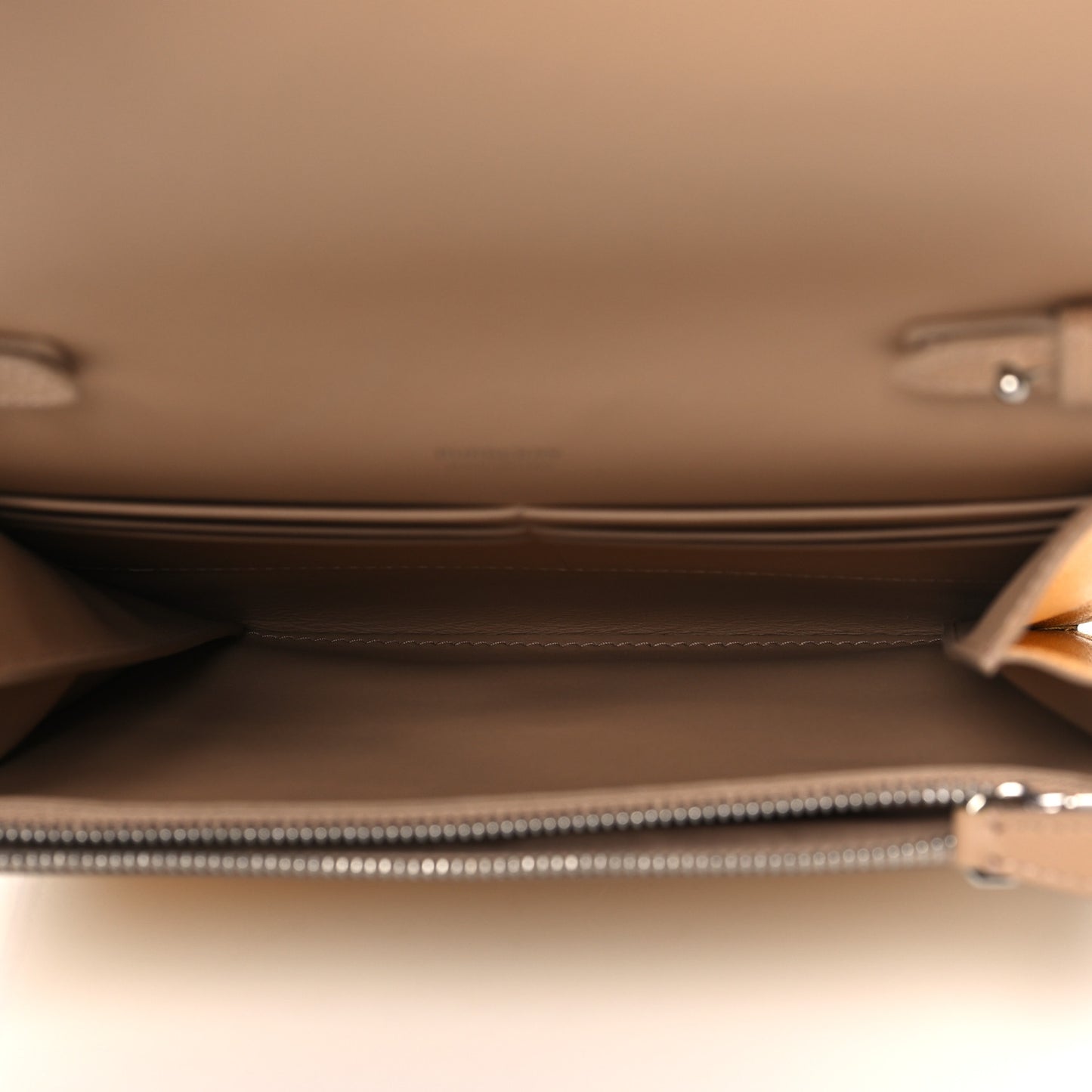 Metallic Calfskin Monogram TB Flat Crossbody Bag Gold