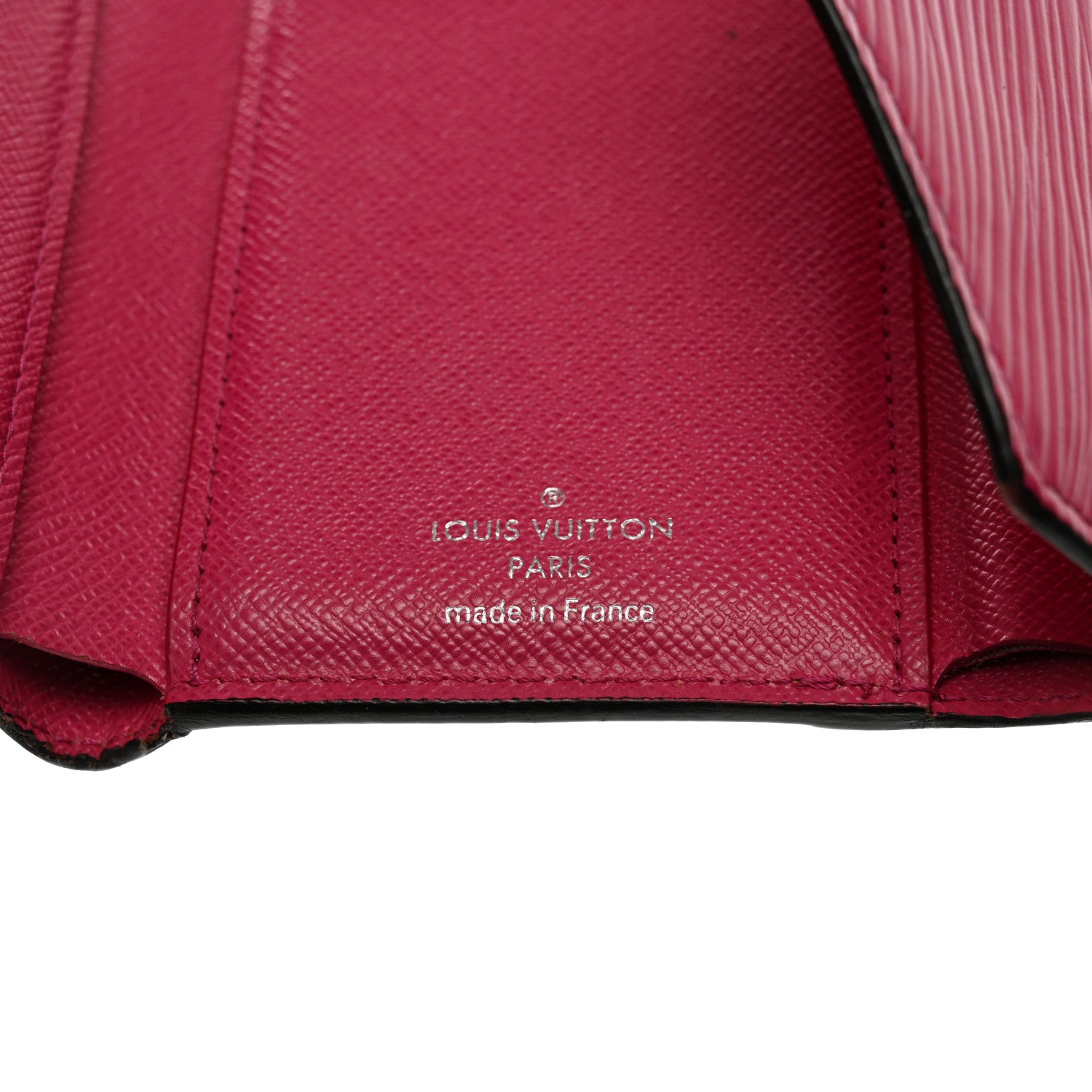 Louis Vuitton Epi Victorine Wallet Indigo Hot Pink 5 of 9
