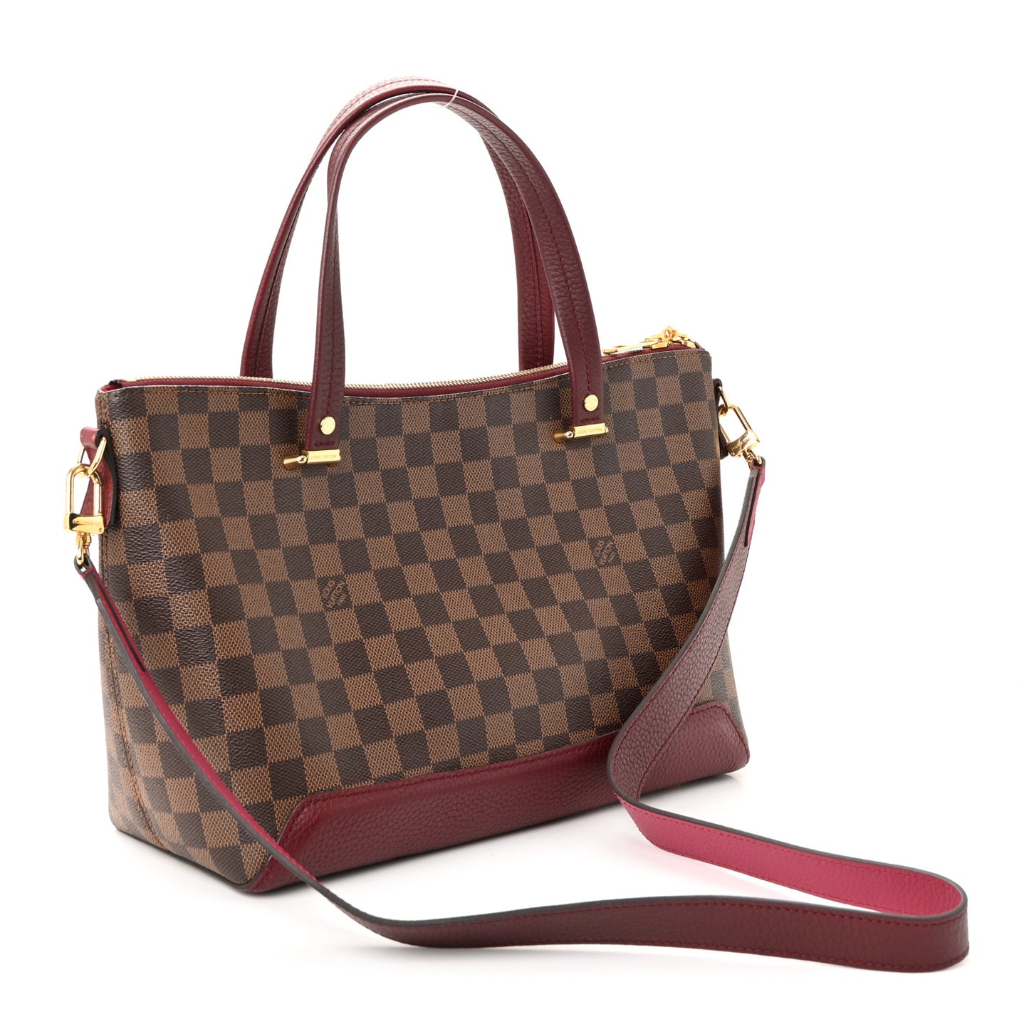 Damier Ebene Cuir Taurillon Hyde Park Fuchsia