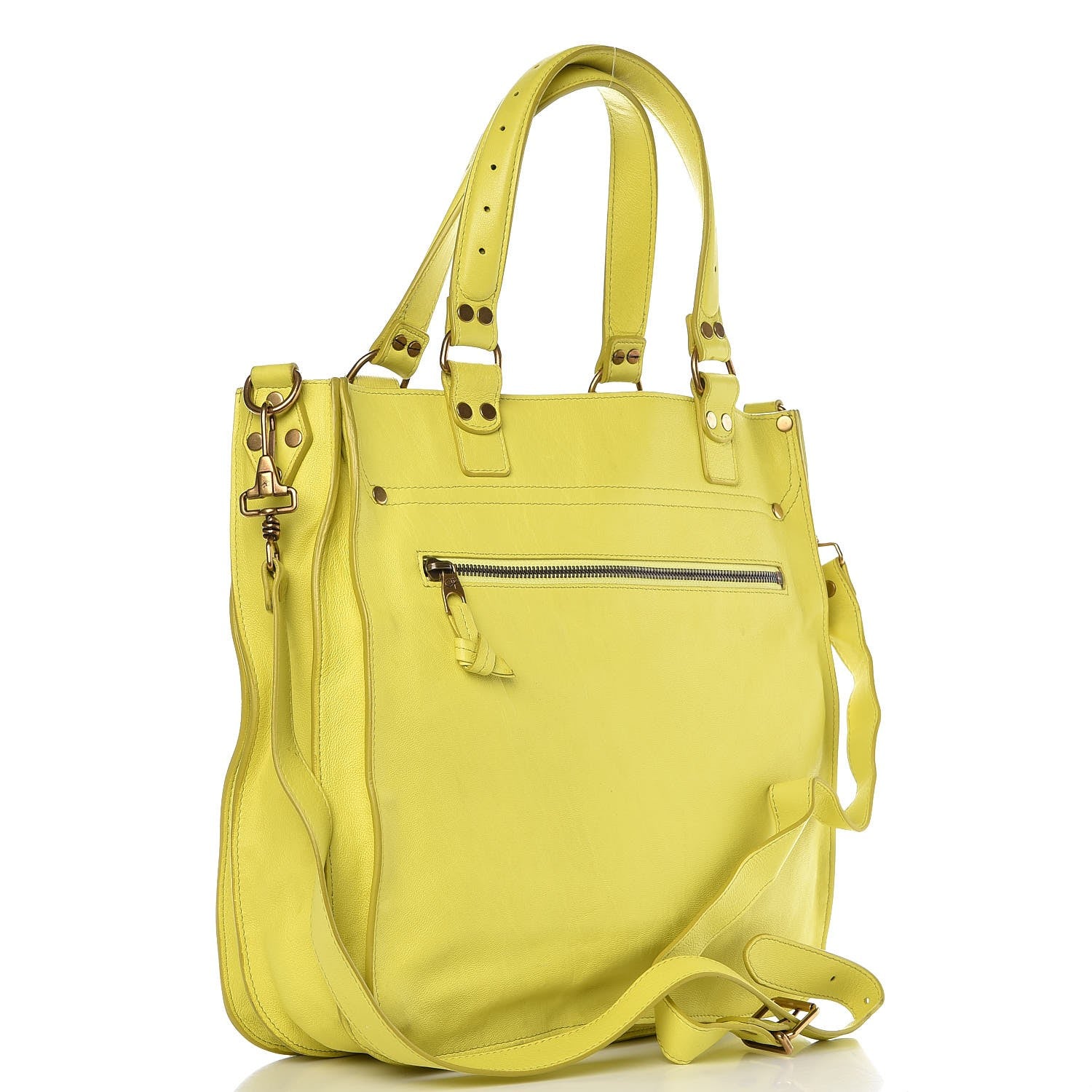 Proenza Schouler Lambskin PS1 Tote Citron 4 of 19