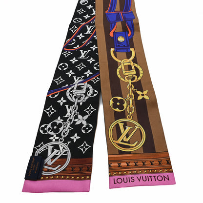 Louis Vuitton Silk Monogram Strap and Trunk Bandeau Black 2 of 3