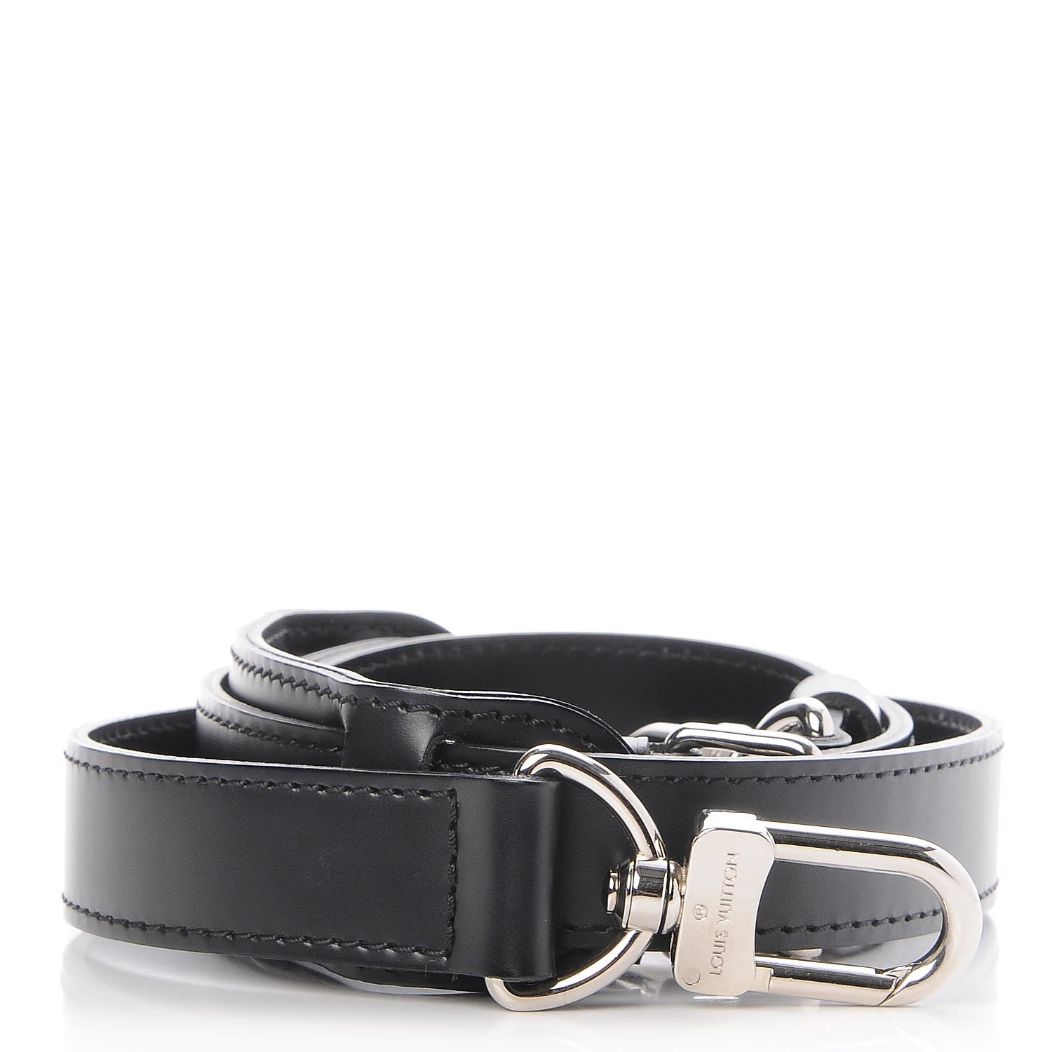Louis Vuitton Calfskin Keepall Bandouliere Adjustable Shoulder Strap Black 1 of 4