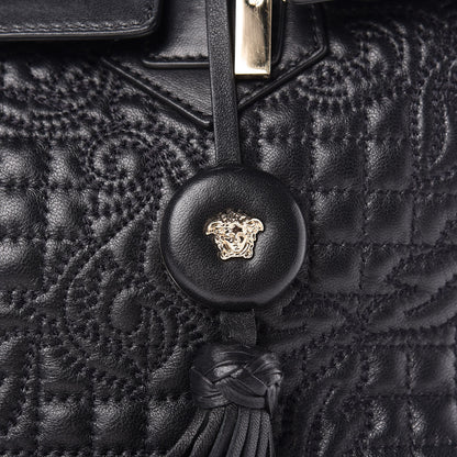 Versace Barocco Quilted Nappa Vanitas Bag Black 9 of 11