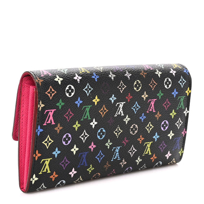 Louis Vuitton Monogram Multicolor Sarah Wallet Black Grenade 3 of 8