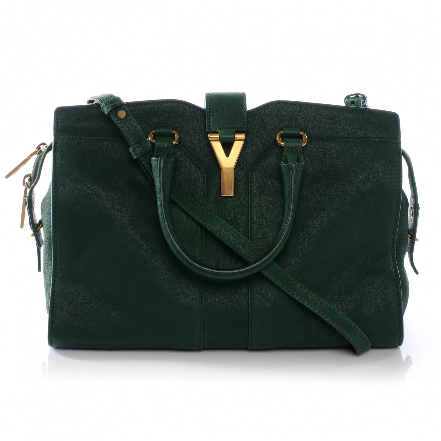 Leather Mini Cabas Chyc Green