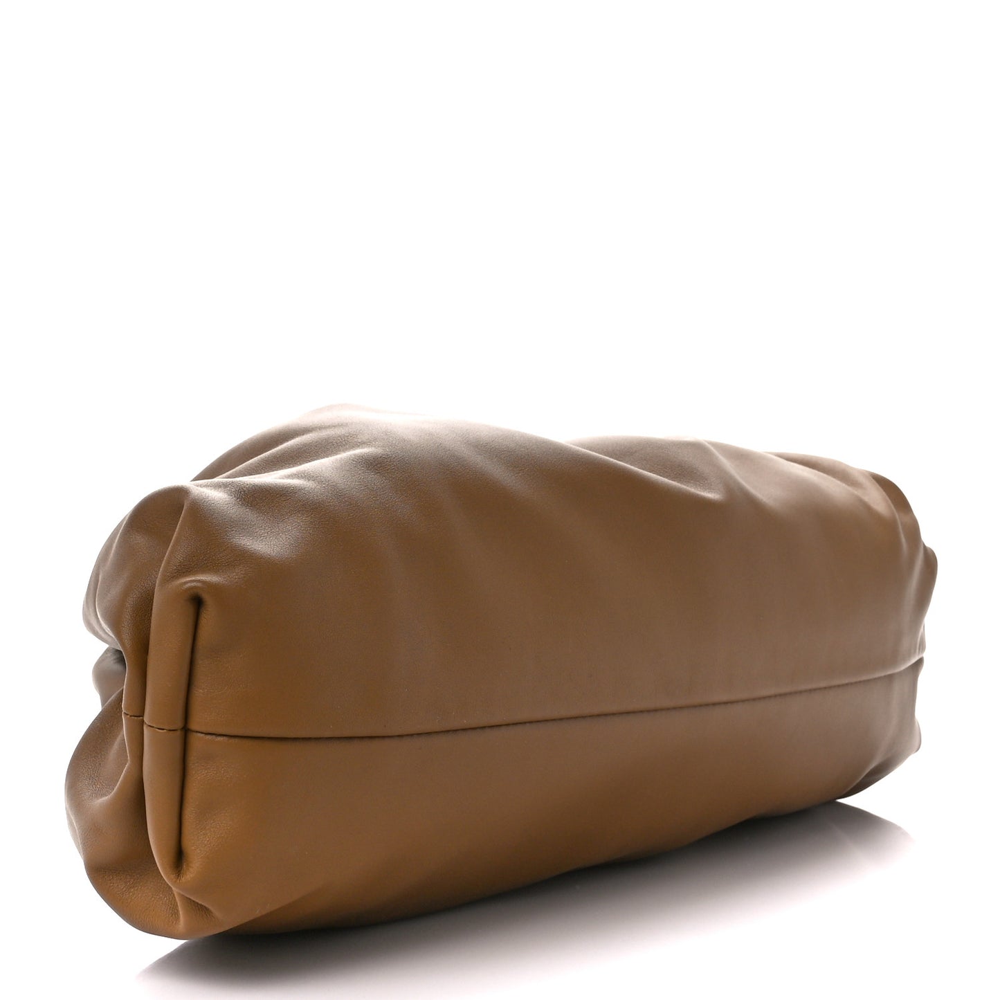 Smooth Butter Calf The Pouch Oversized Clutch Teak