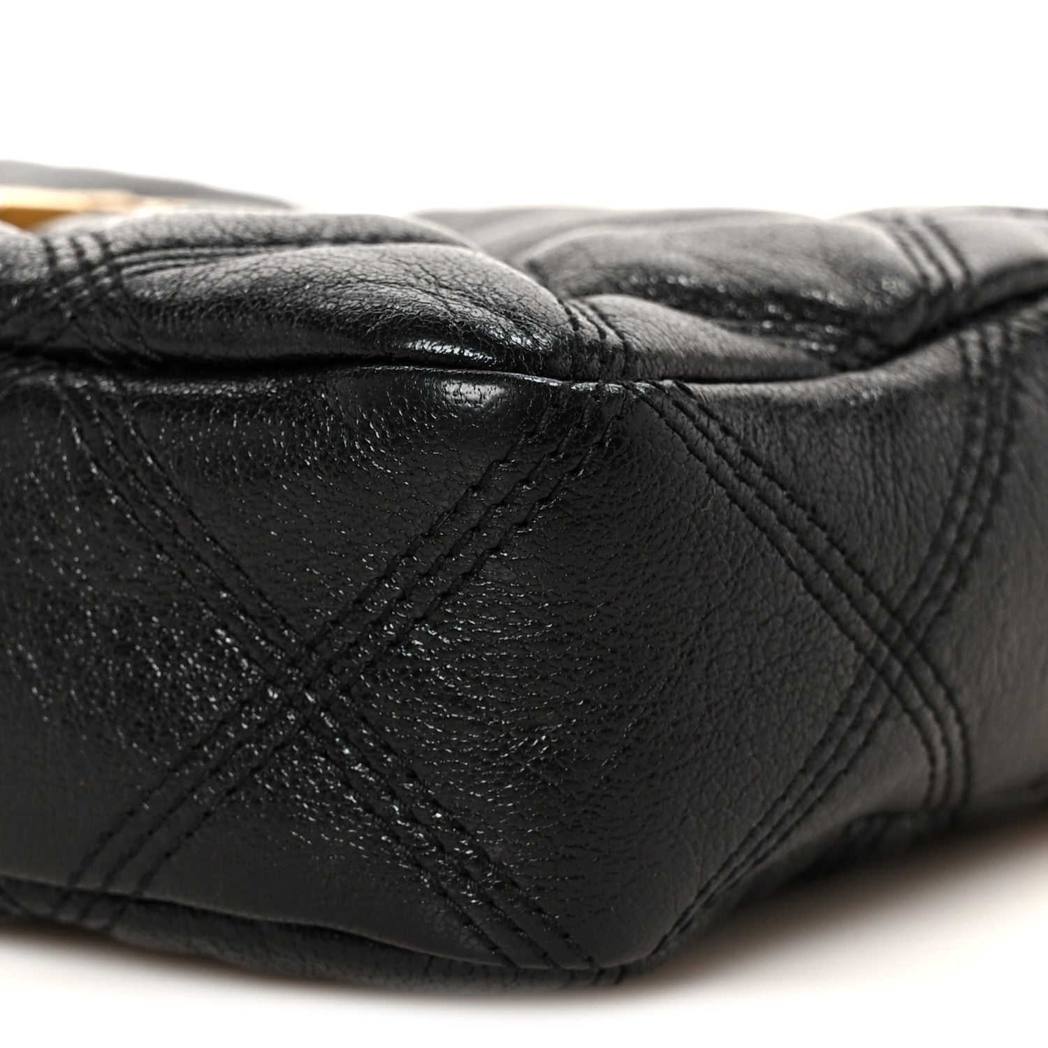 Saint Laurent Grained Lambskin Quilted Mini Becky Double Zip Bag Black 12 of 12