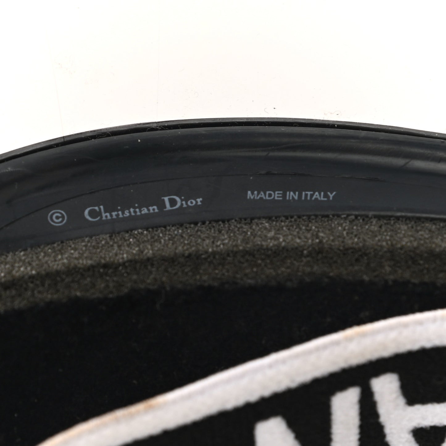 Mirrored DiorClub1 Sun Visor Black