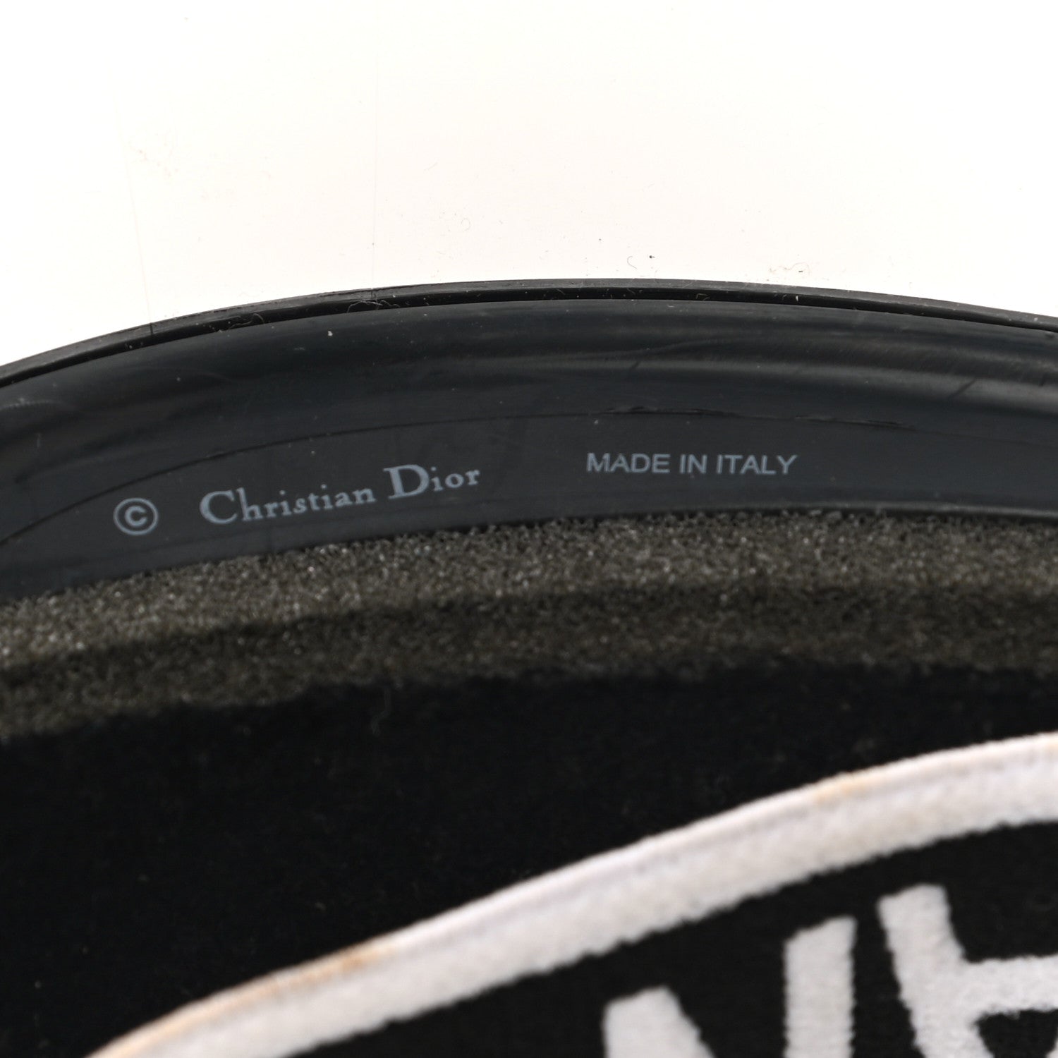 Christian Dior Mirrored DiorClub1 Sun Visor Black 7 of 8