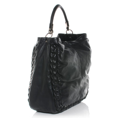 Saint Laurent Leather Large Roady Covered Chain Hobo Black 3 of 8