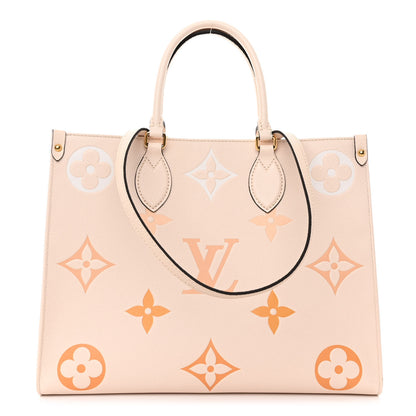 Louis Vuitton Empreinte Monogram Giant By The Pool Onthego MM Cream Saffron 1 of 10