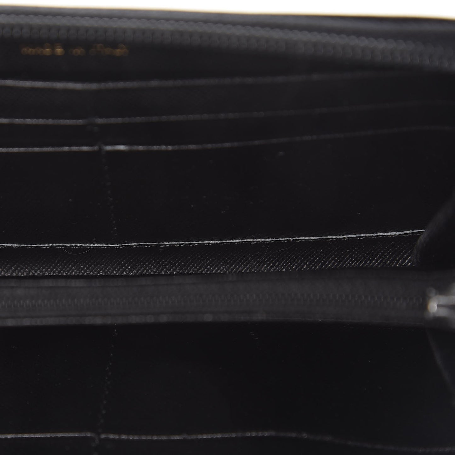 Saffiano Zip Around Wallet Black