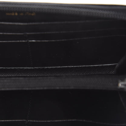 Prada Saffiano Zip Around Wallet Black 17 of 19