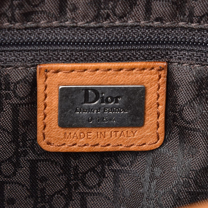 Christian Dior Lambskin Laser Cut Saddle Bag Tan 6 of 8
