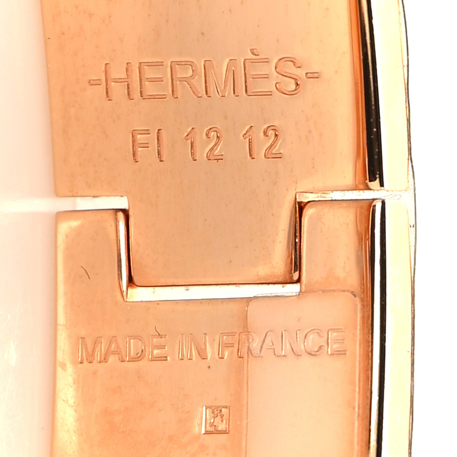 Hermes Enamel Narrow Clic Clac H Bracelet PM Parme 4 of 5