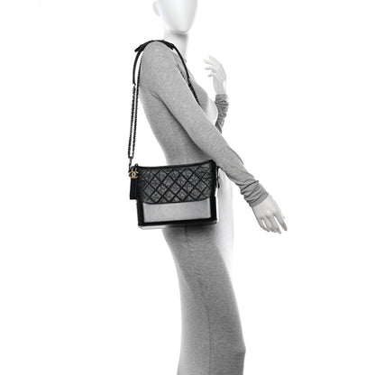 Chanel Aged Calfskin Quilted New Medium Gabrielle Hobo Black 2 of 13